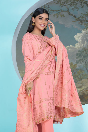Bonanza Satrangi Usjs223p09 Pink Bunai Jacquard 2022 Online Shopping